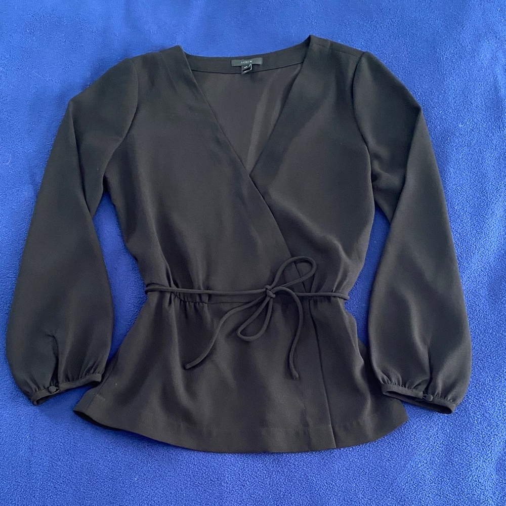 J. Crew Faux Wrap Blouse
